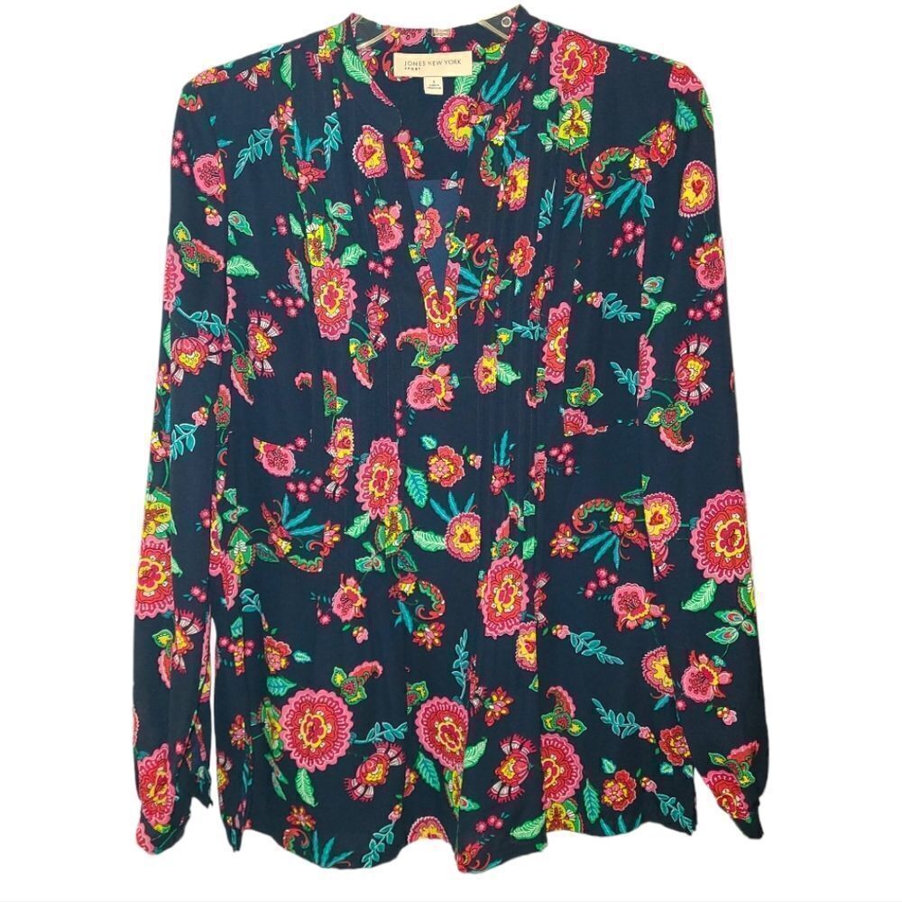Jones New York Floral Spring Blouse
